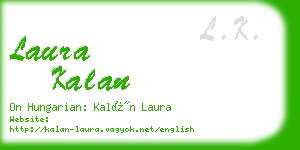laura kalan business card